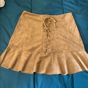 Beautiful suede skirt